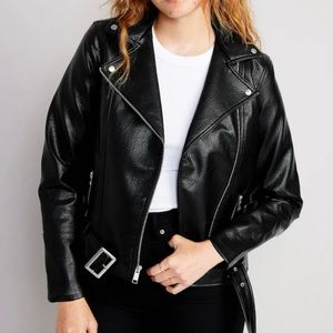 OLD NAVY Vegan Leather Moto Jacket